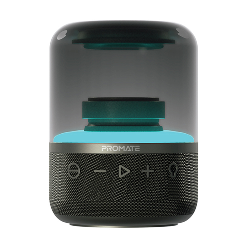 Promate LumiSound 360° Surround Sound Speaker Black | Glitz.Black