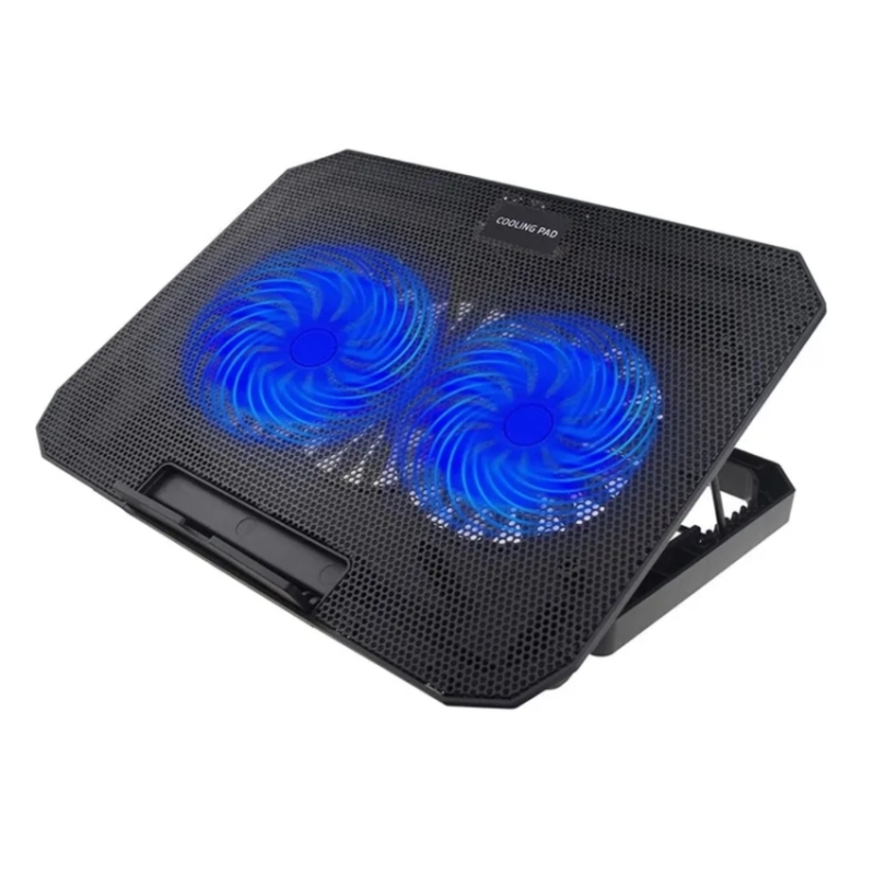 IWAYS Adjustable Laptop Cooling Pad S69 with 2 Big Blue LED Fans | S69