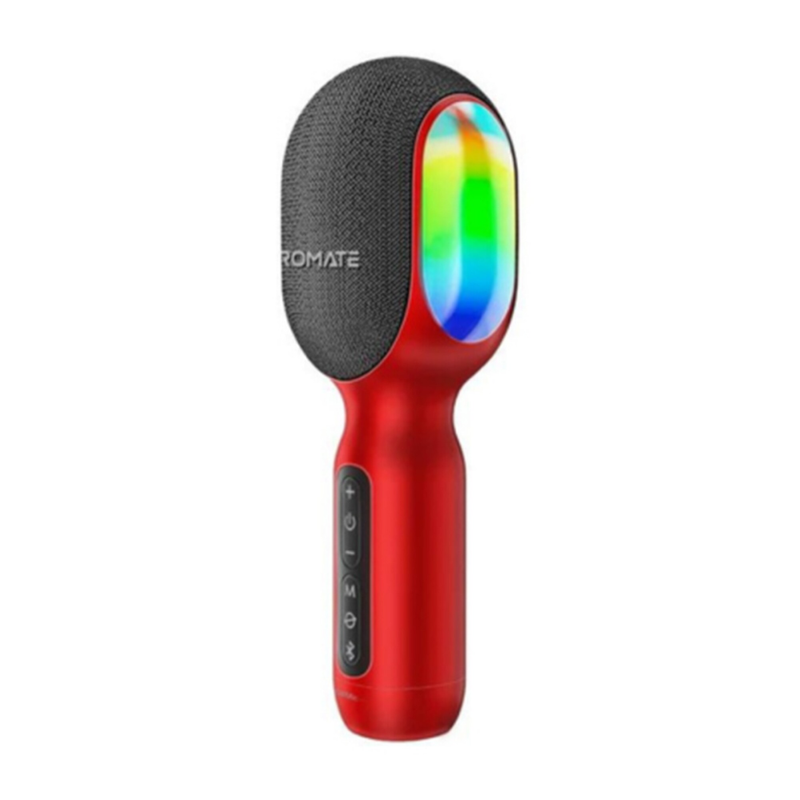Promate VocalMic 5-In-1 Wireless Karaoke Microphone and Speaker - Red | VocalMic