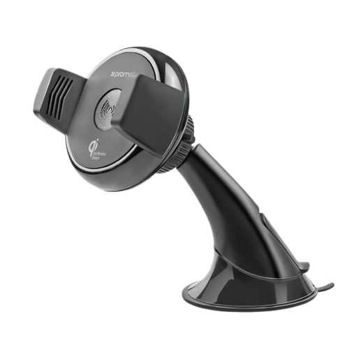 Promate AURAMOUNT-2 — 2-in-1 Qi Wireless Fast Charging Car Mount with 360° Multi-Angle Holder