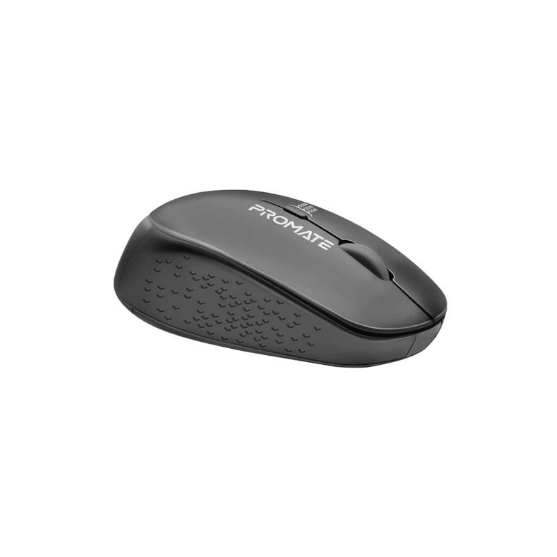 Promate MaxComfort Ergonomic Wireless Mouse - Black | TRACKER