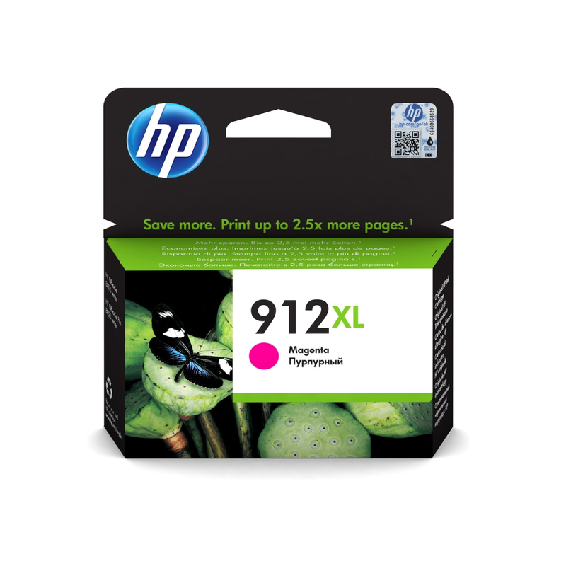 HP 912XL Original Ink Cartridge, Magenta | XL-912