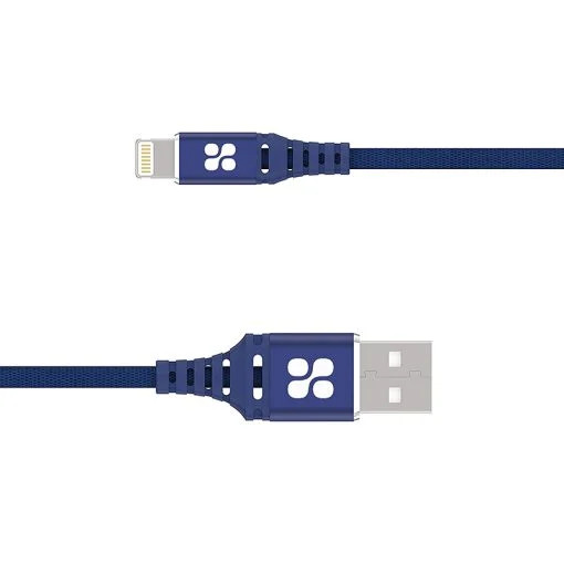 Promate Nervelink-I Ultra-Slim With Lightning Cable, 1.2 Meter Length, Blue | NERVELINK-I.BLUE