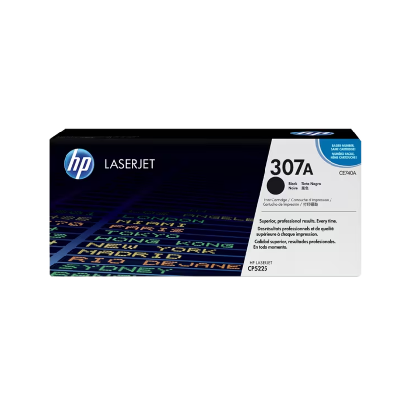 HP 307A Black Original LaserJet Toner Cartridge | CE740A for HP Color LaserJet Professional CP5225 Series