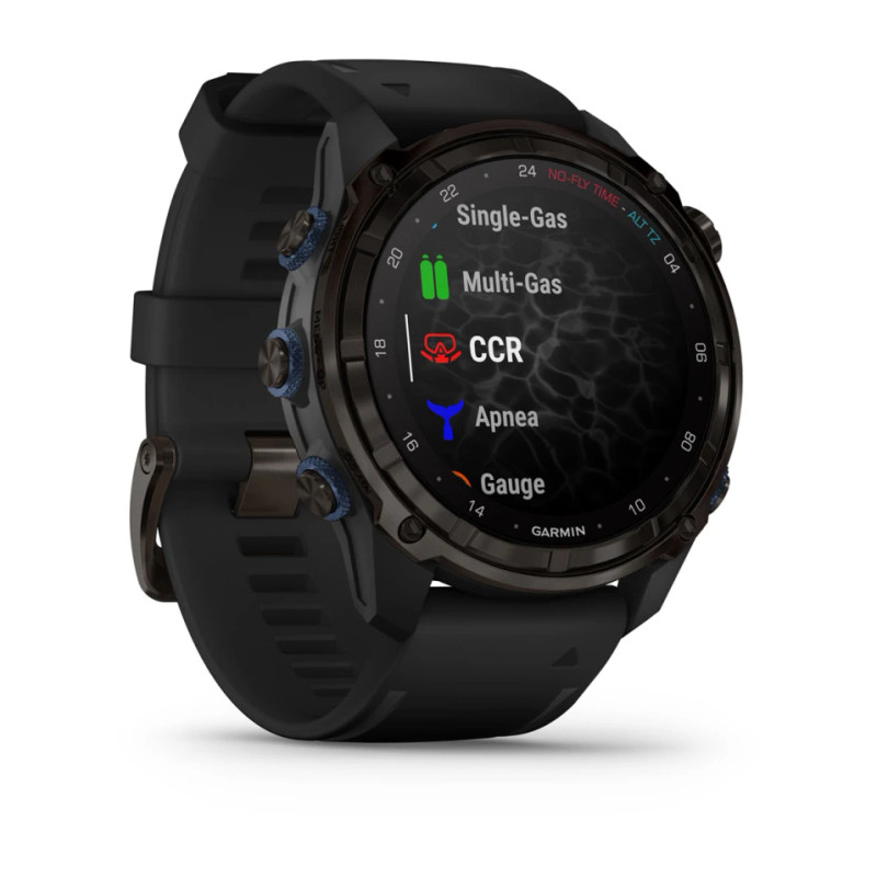 Garmin Descent Mk3i – 51 mm Carbon Grey DLC Titanium With Black Silicone Band | 010-02752-11