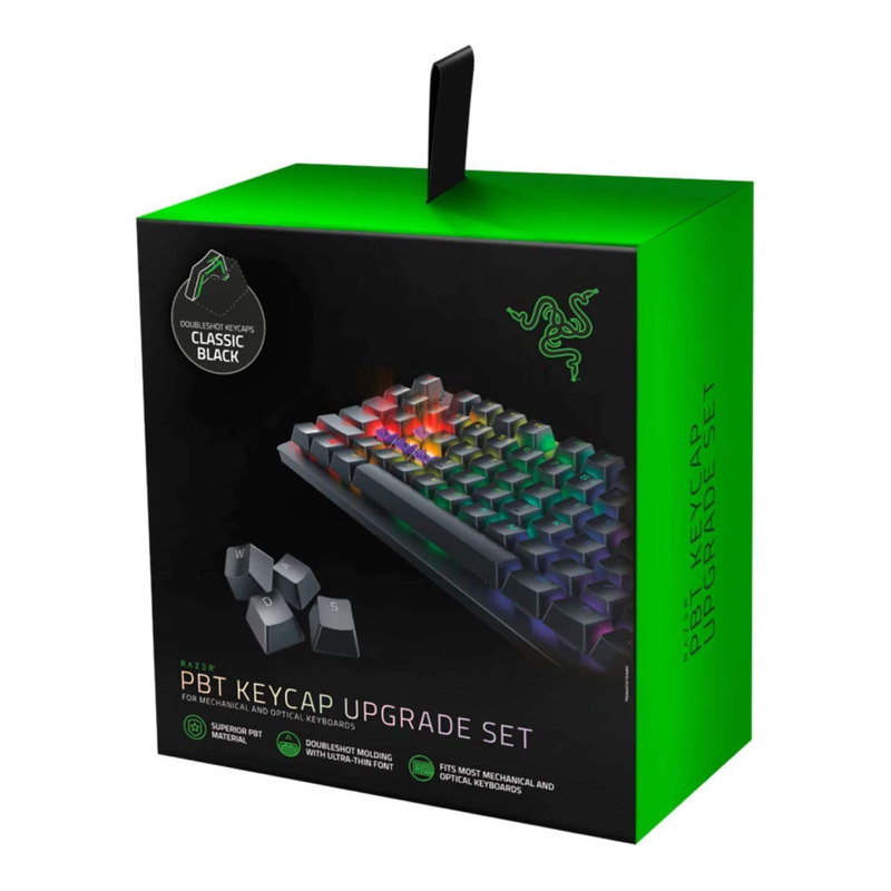 Razer PBT Keycap Upgrade Set - Classic Black | RC21-01490100-R3M1