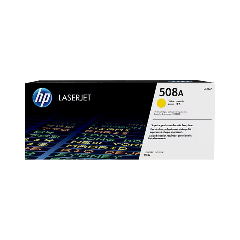 HP 508A Original LaserJet Toner Cartridge - Yellow | CF362A