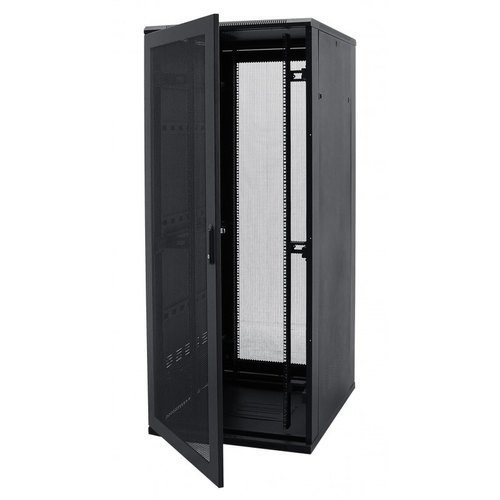 D-Link 22U (600*800mm) Floor Mount Rack with Glass Door | NFR-22U-6080-BL-GL