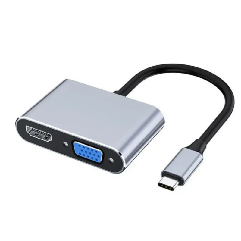 IWAYS 2 IN 1 Type-C To HDMI+VGA Docking Station | IW-TC31B