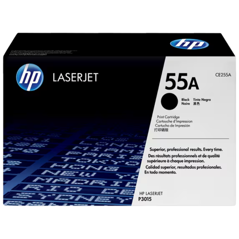HP 55A Black Original LaserJet Toner Cartridge | CE255A