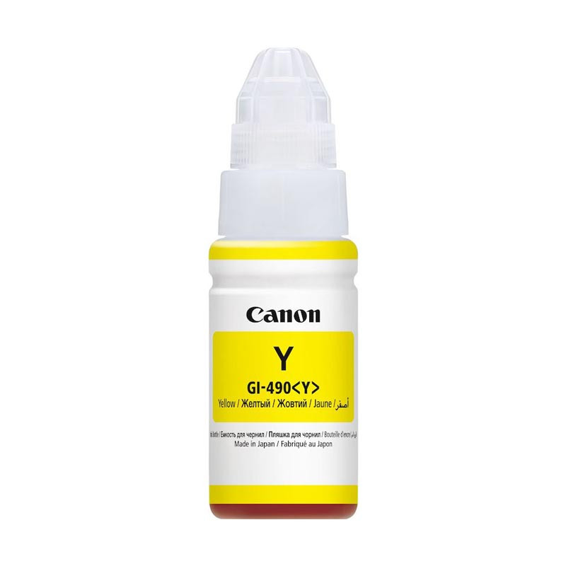 Canon INK GI-490C YELLOW INK BOTTLE - Original