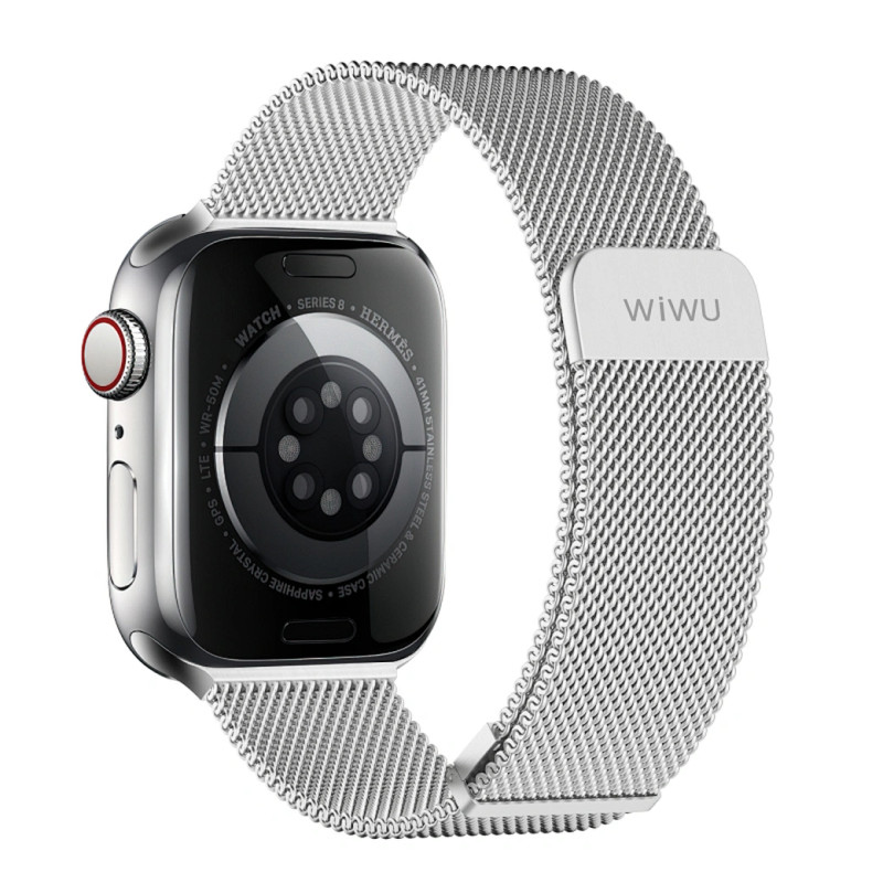 WIWU 42/44/45/49mm Braid Magnetic Watch Band Wi-WB005 Silver | WB005-SLV