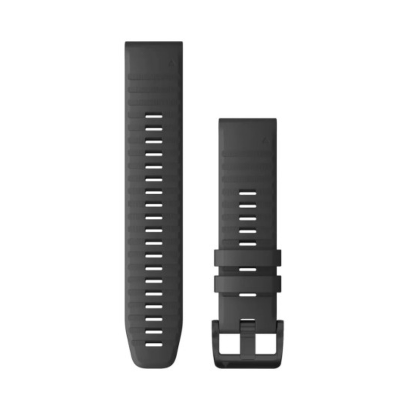 Garmin QuickFit 22 Watch Bands - Slate Grey Silicone with Black Hardware | 010-12863-22