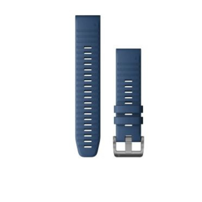 Garmin QuickFit Watch Bands for Quatix 6 - 22 mm - Captain Blue Silicone | 010-12863-21