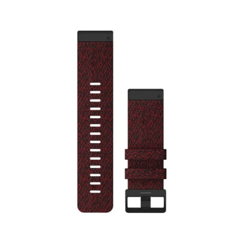 Garmin QuickFit Watch Bands for fenix 6X - Heathered Red Nylon- 26 mm | 010-12864-06