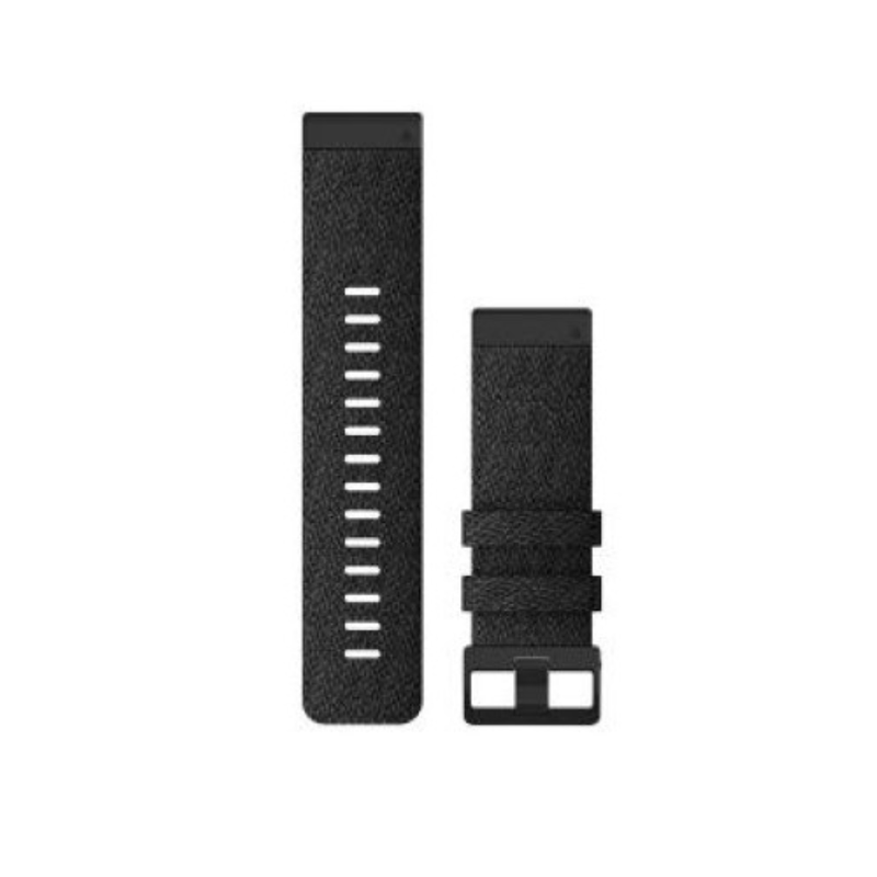 Garmin QuickFit Watch Bands for Fenix 6X - Heathered Black Nylon - 26 mm | 010-12864-07