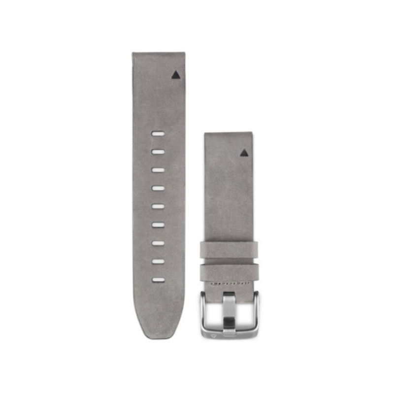 Garmin QuickFit Watch Bands for fēnix 5S - Gray Suede Leather - 22 mm | 010-12491-10X