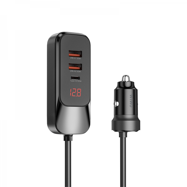 WIWU 120W Car charger Wi-QC015 - Black | WI-QC015-BLK