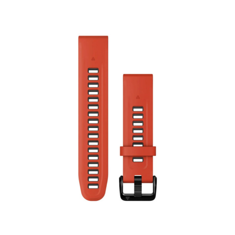 Garmin QuickFit 20 Watch Bands Flame Red Silicone | 010-13279-04