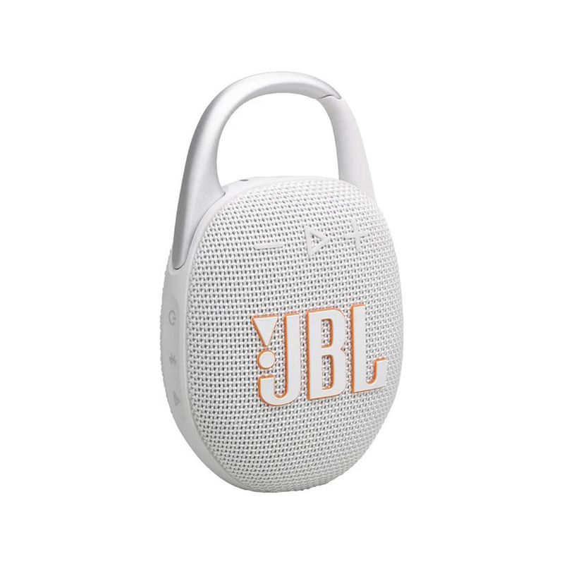JBL Clip 5 Ultra-portable Waterproof Speaker - White | CLIP5WHTAM