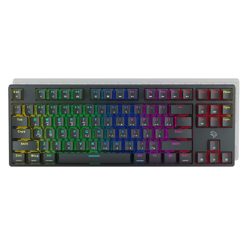 Porodo Gaming TKL Gaming Keyboard 3-IN-1 Mechanical Keyboard - Red Switch | PDX220-RSW