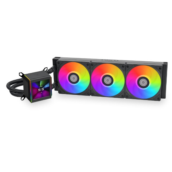 Lian Li Galahad II LCD 360 All-in-One ARGB CPU Liquid Cooler Black | G89.GA2ALCD36B.00