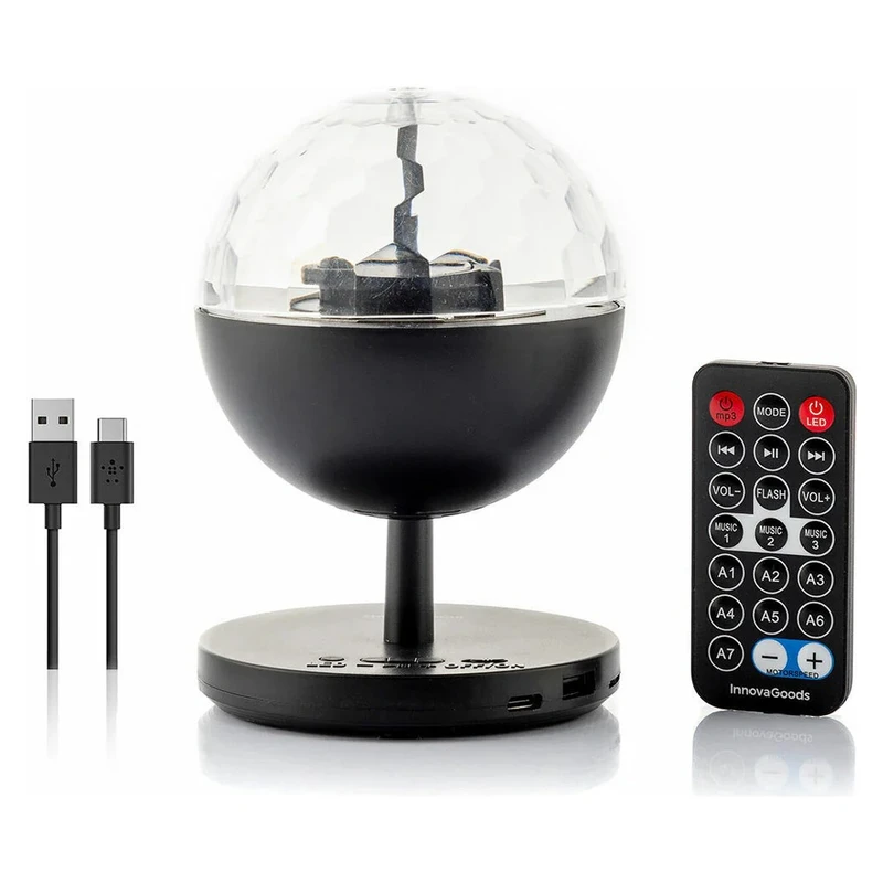 InnovaGoods Rechargeable Led Projector With Speaker Istarlyt | V0103838