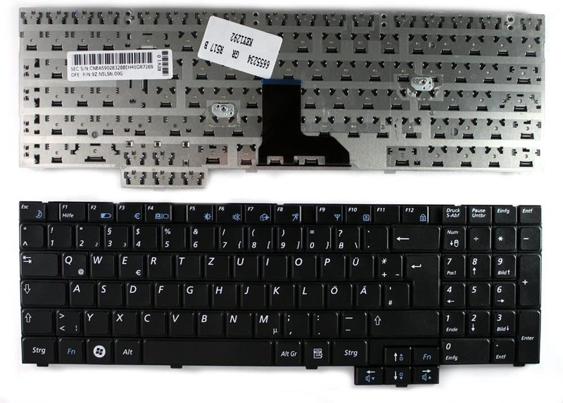 Compatible Replacement Keyboard for Samsung Laptop NP R517, R523, R525, R528, R530, R540, R538, R618, R620, R719