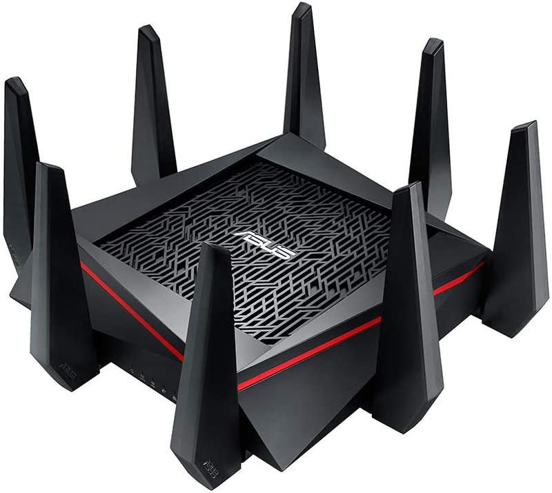ASUS WiFi Gaming Router (RT-AC5300) - Tri-Band Gigabit Wireless Internet Router, Gaming & Streaming, AiMesh Compatible, Included Lifetime Internet Security, Adaptive QoS, Parental Control, MU-MIMO| 90IG0201-BU9G00