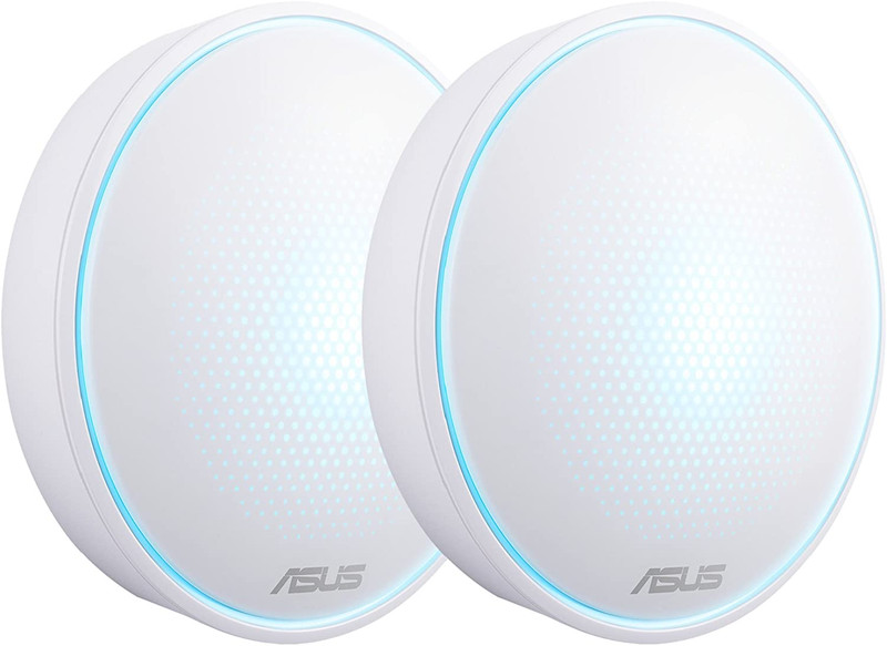 ASUS AC1300 (2-Pk) Lyra Mini Map Dual Band Whole-Home Mesh Wi-Fi System, With Aimesh Support, Aiprotection Network Security Powered By Trend Micro And Advanced Parental Controls, White | 90IG04B0-BU0B30