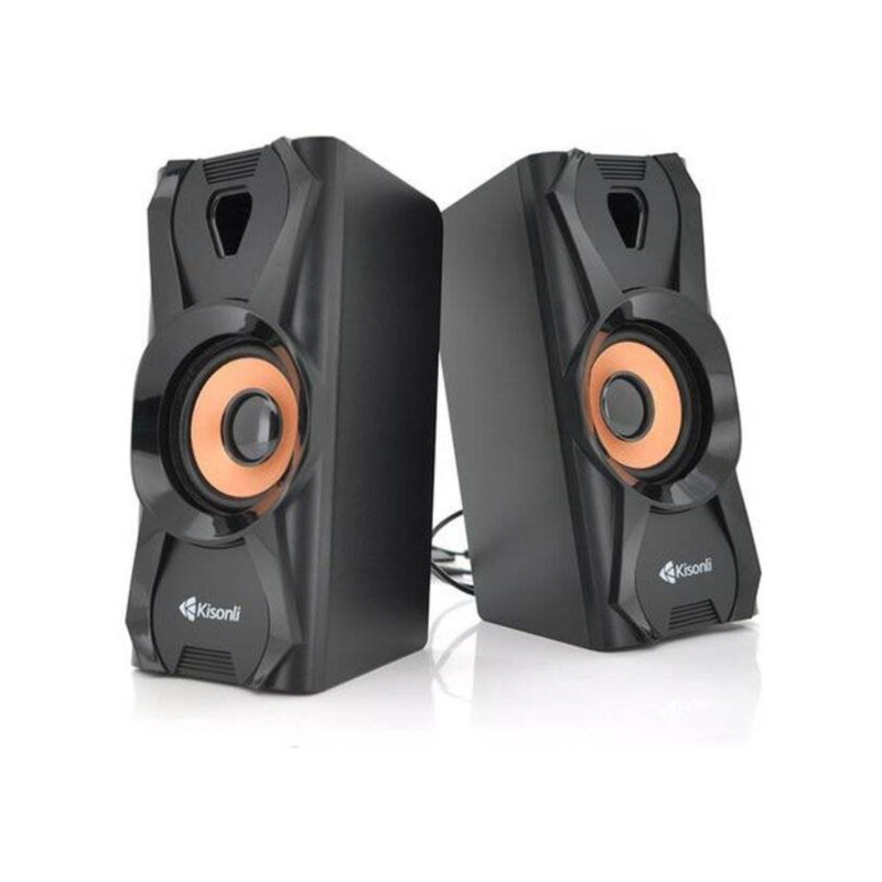 Kisonli U-9003 Computer Multimedia Speaker- Black | U-9003