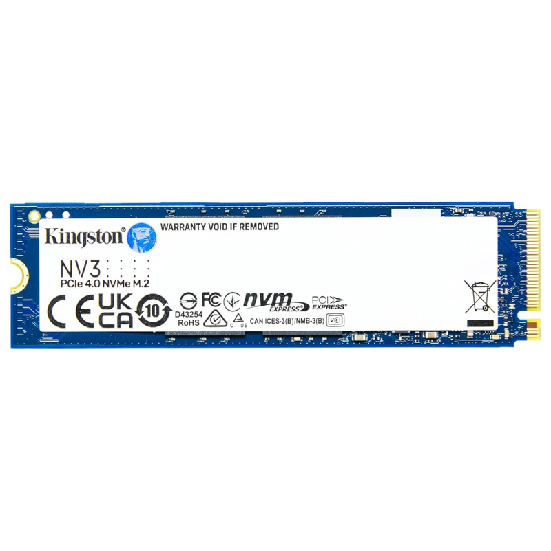 Kingston NV3 2TB NVMe SSD M.2 2280 PCIe 4.0 Internal Solid State Drive (SNV3S/2000G)