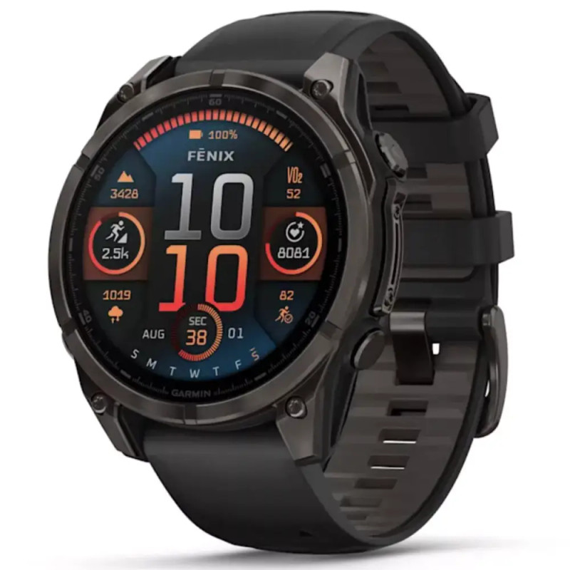 Garmin fēnix 8 – 47 mm - AMOLED Sapphire - Premium Multisport GPS Watch ,Black | 010-02904-20