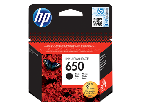 HP 650 Black Original Ink Advantage Cartridge (CZ101AE)