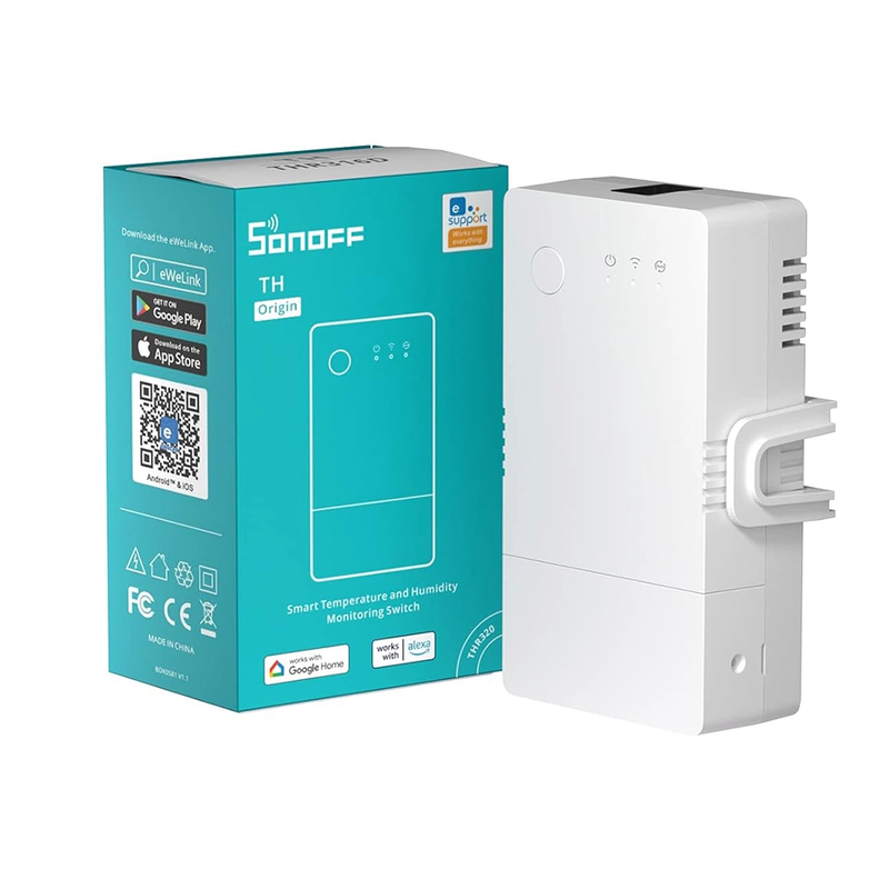 SONOFF TH Origin — Smart Temperature and Humidity Monitoring Switch (TH10/16 Upgrade Version) | THR316/THR320