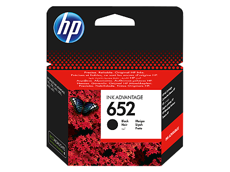 HP 652 Black Original Ink Advantage Cartridge (F6V25AE)