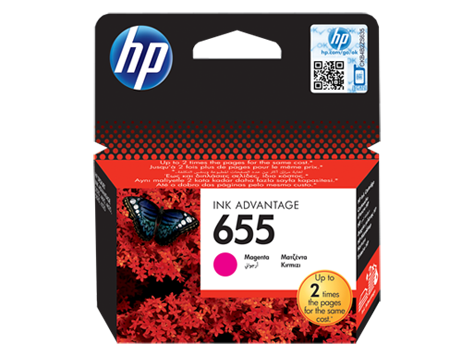 HP 655 Magenta Original Ink Advantage Cartridge (CZ111AE)