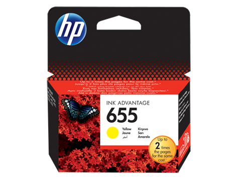 HP 655 Original Ink Advantage Cartridge - Yellow | CZ112AE