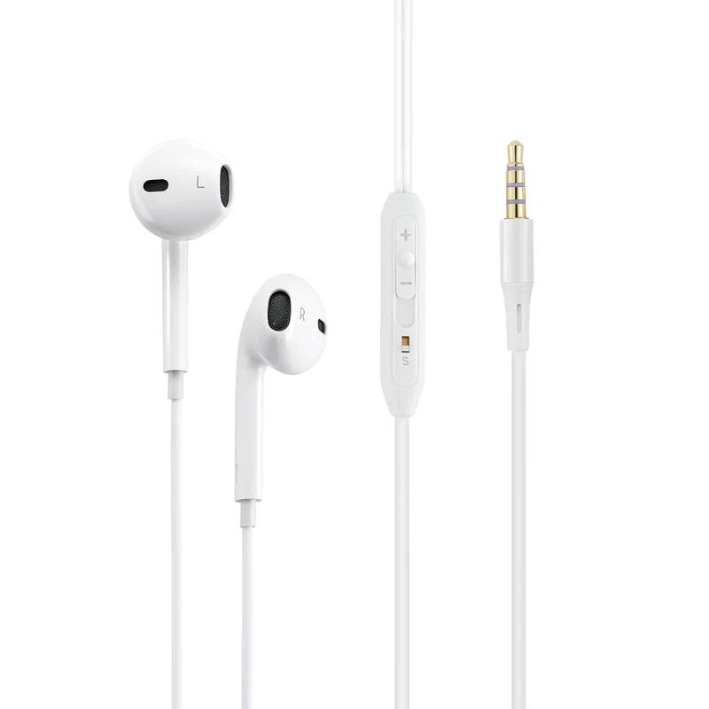 Promate Lightweight High-Performance Stereo Earbuds - White | gearPod-IS2.WHITE