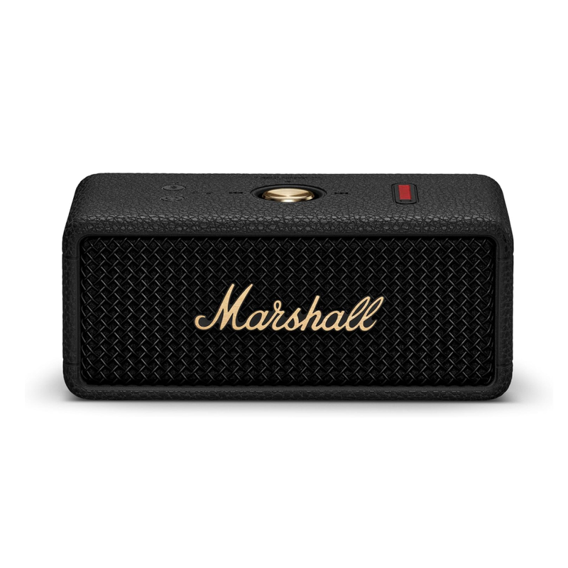 Marshall Emberton III Portable Bluetooth Speaker, Black & Brass | Emberton III