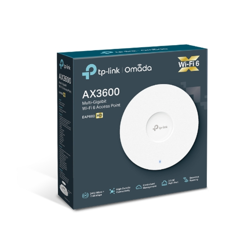 TP-Link AX3600 Wireless Dual Band Multi-Gigabit Ceiling Mount Access Point | EAP660 HD
