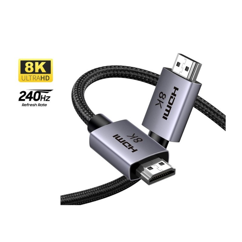 UGREEN Certified 8K HDMI 2.1 Male to Male Braided Cable, up to 240HZ - 5m | 35376