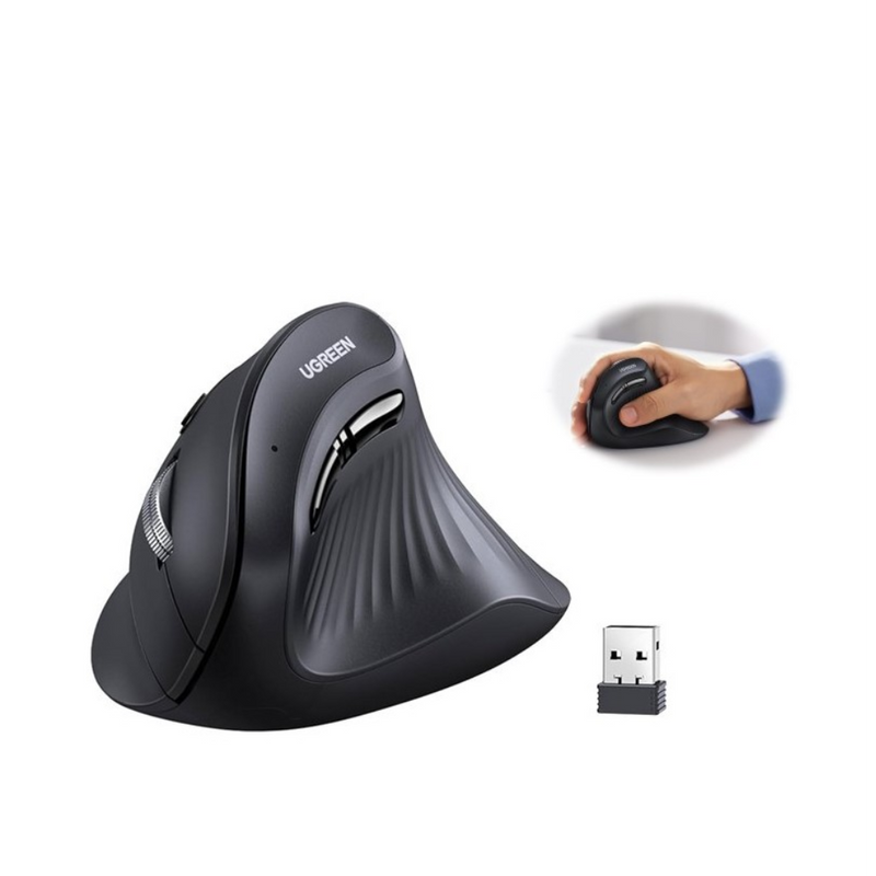 UGREEN Vertical Bluetooth and Silent Wireless Mouse, 4000DPI | 25444