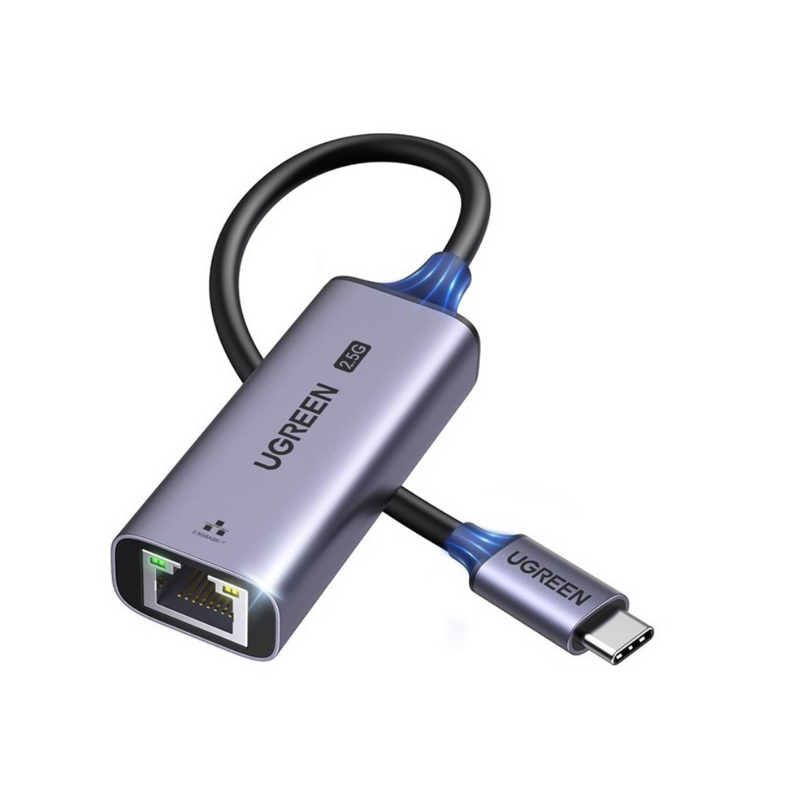 UGREEN USB-C 3.1 GEN1 To 2.5G Ethernet Adapter -RJ45, 10/100/1000 Mbps & 2.5G | 25052