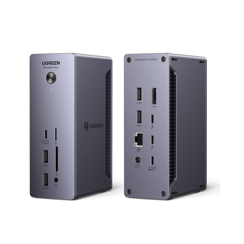 UGREEN REVODOK Pro 213 Triple Display 13-IN-1 USB-C HUB Docking Station Adapter Support Duplicate and Extended Mode | 25054EU