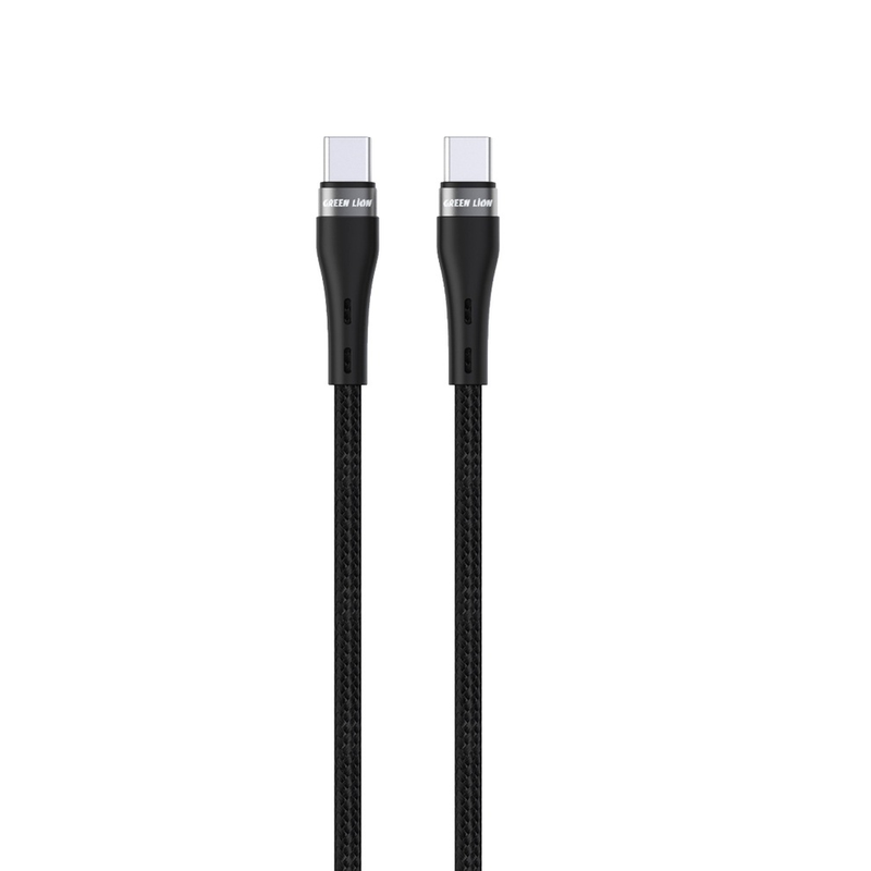 Green Lion USB-C to USB-C Braided Cable | GNBRUSCTCBK