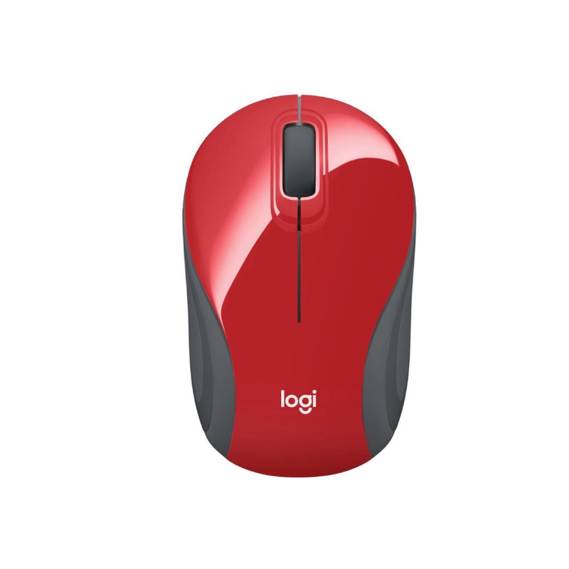 Logitech M187 Wireless Mouse, Red | 910-002732