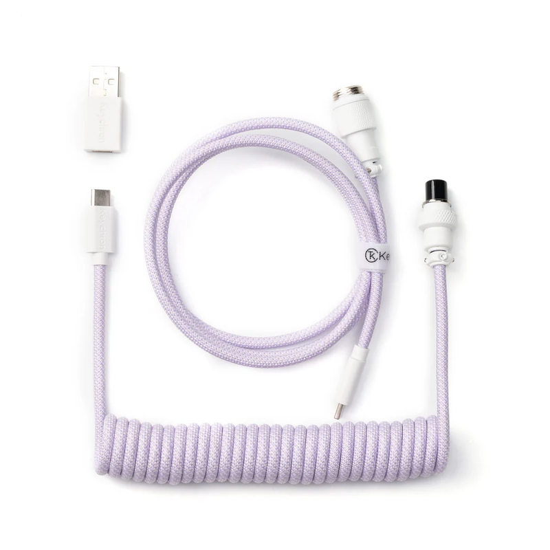 Keychron Coiled Aviator Cable - Type C/A-C - Mint | CAB-18