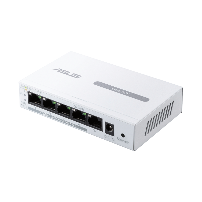 ASUS ExpertWiFi EBP15 - 5-Port GbE Smart Managed PoE+ Switch | 90IG08D0-MO3B00