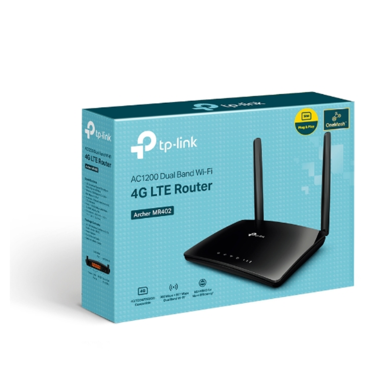 TP-Link Archer MR402 4G LTE Router – Dual Band, Wireless N, Portable, High-Speed Connectivity